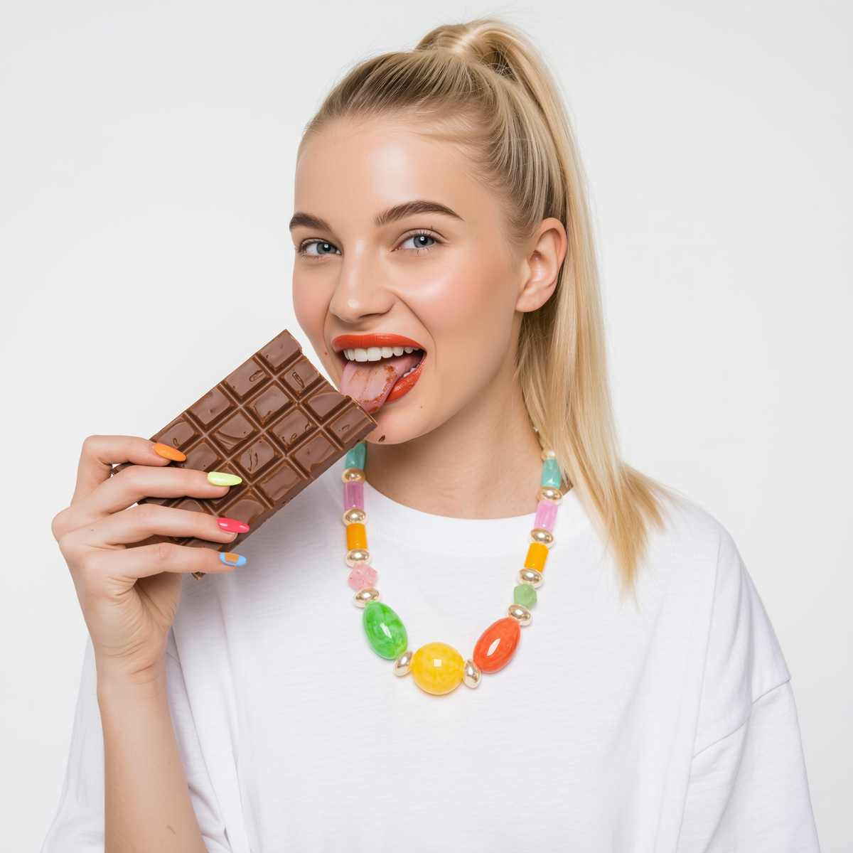 Large Beads Multicoloured Necklace
