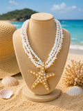 Starfish White Necklace