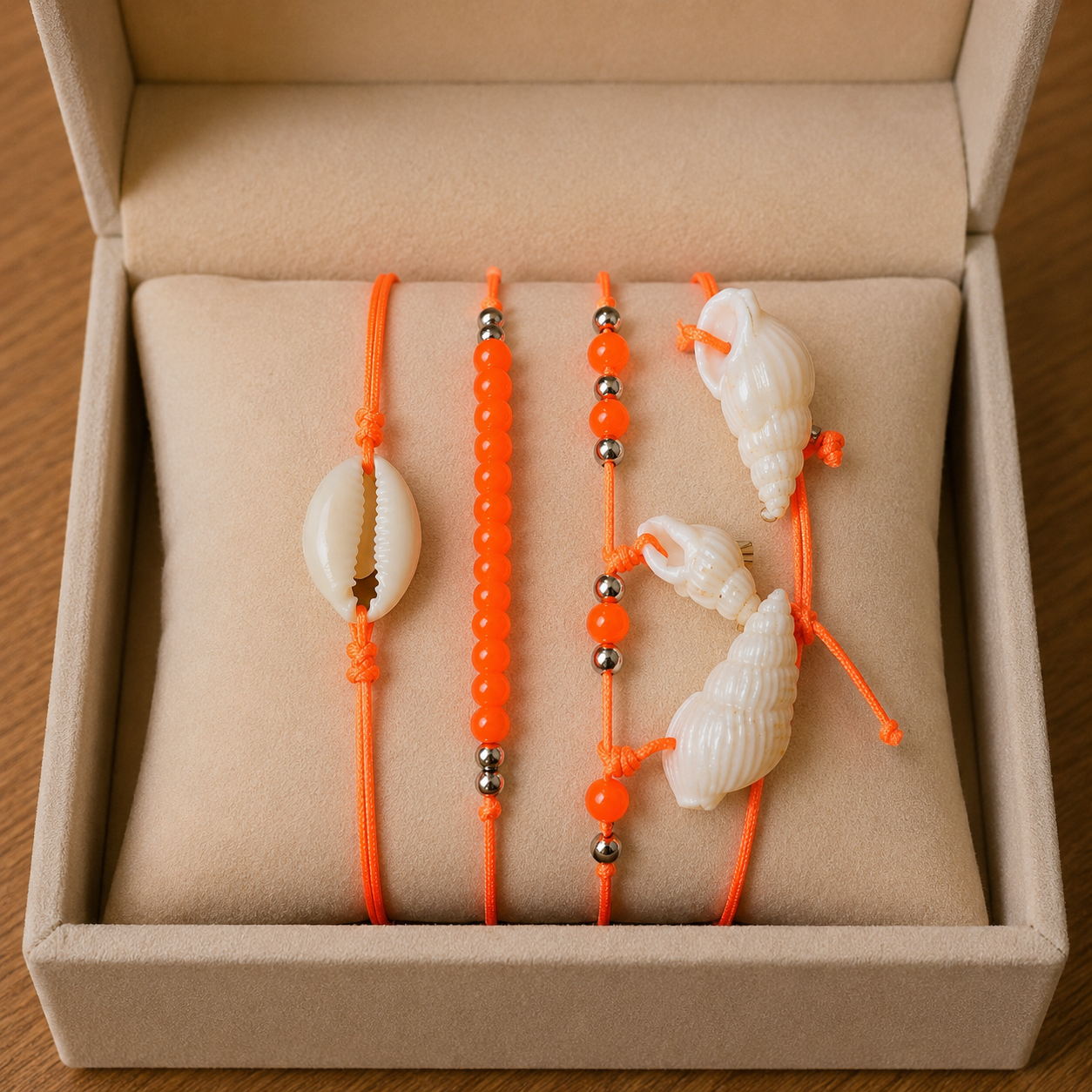 Bright Orange Bracelets