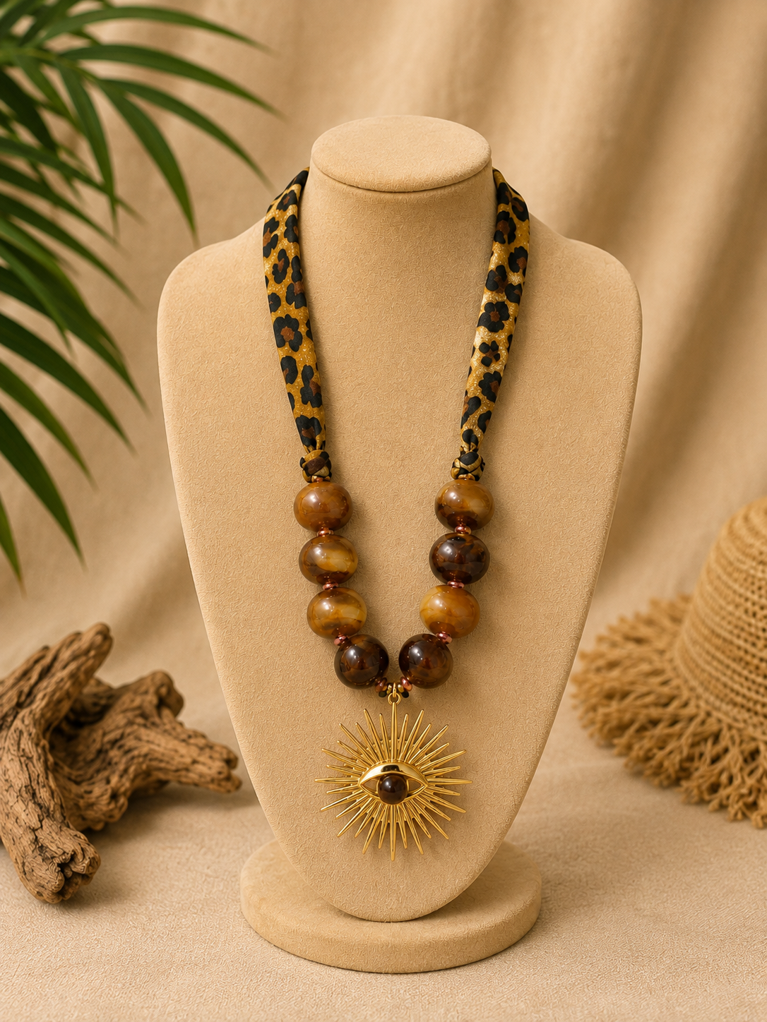 Animal Print Stainless Steel Necklace