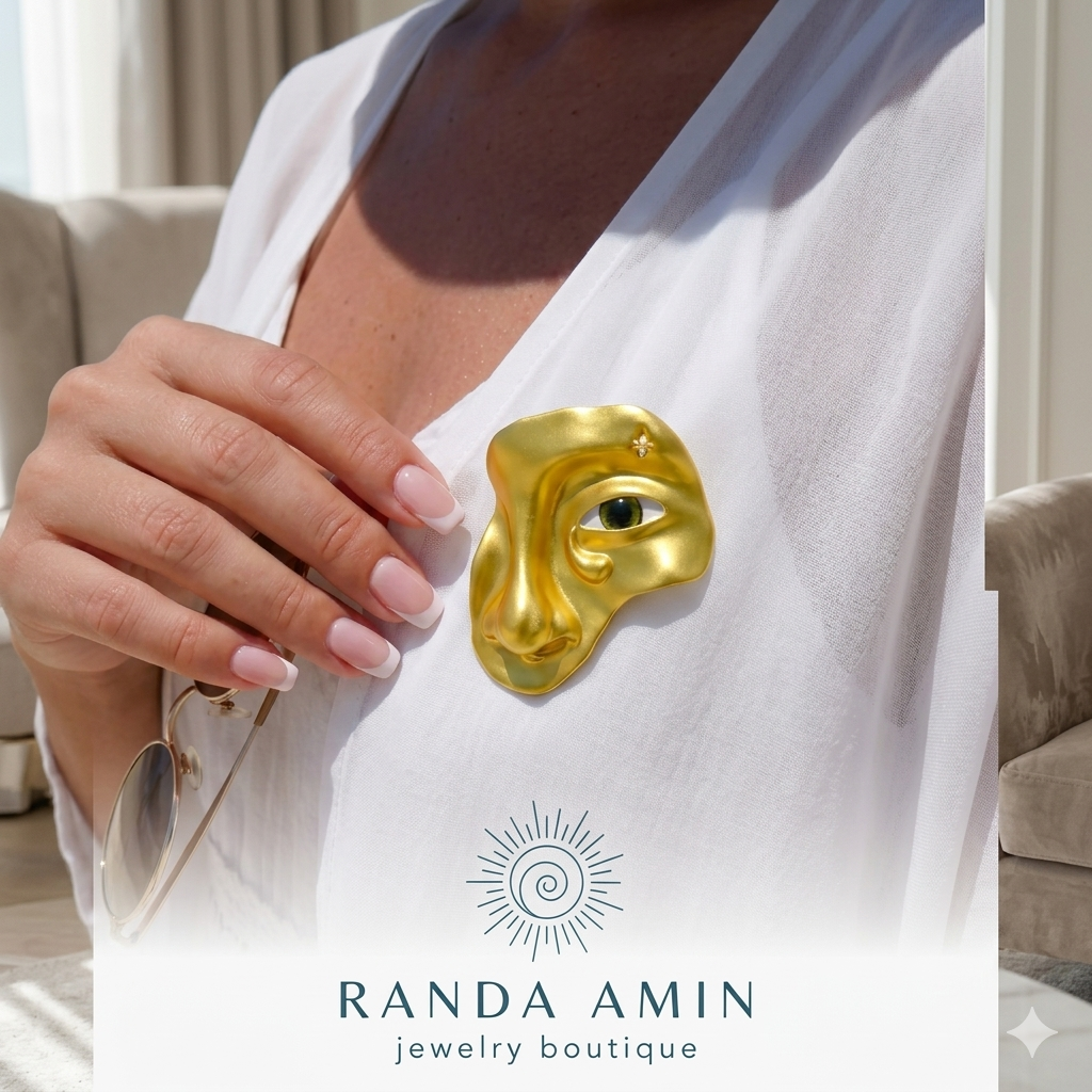 Gold Plated Broche