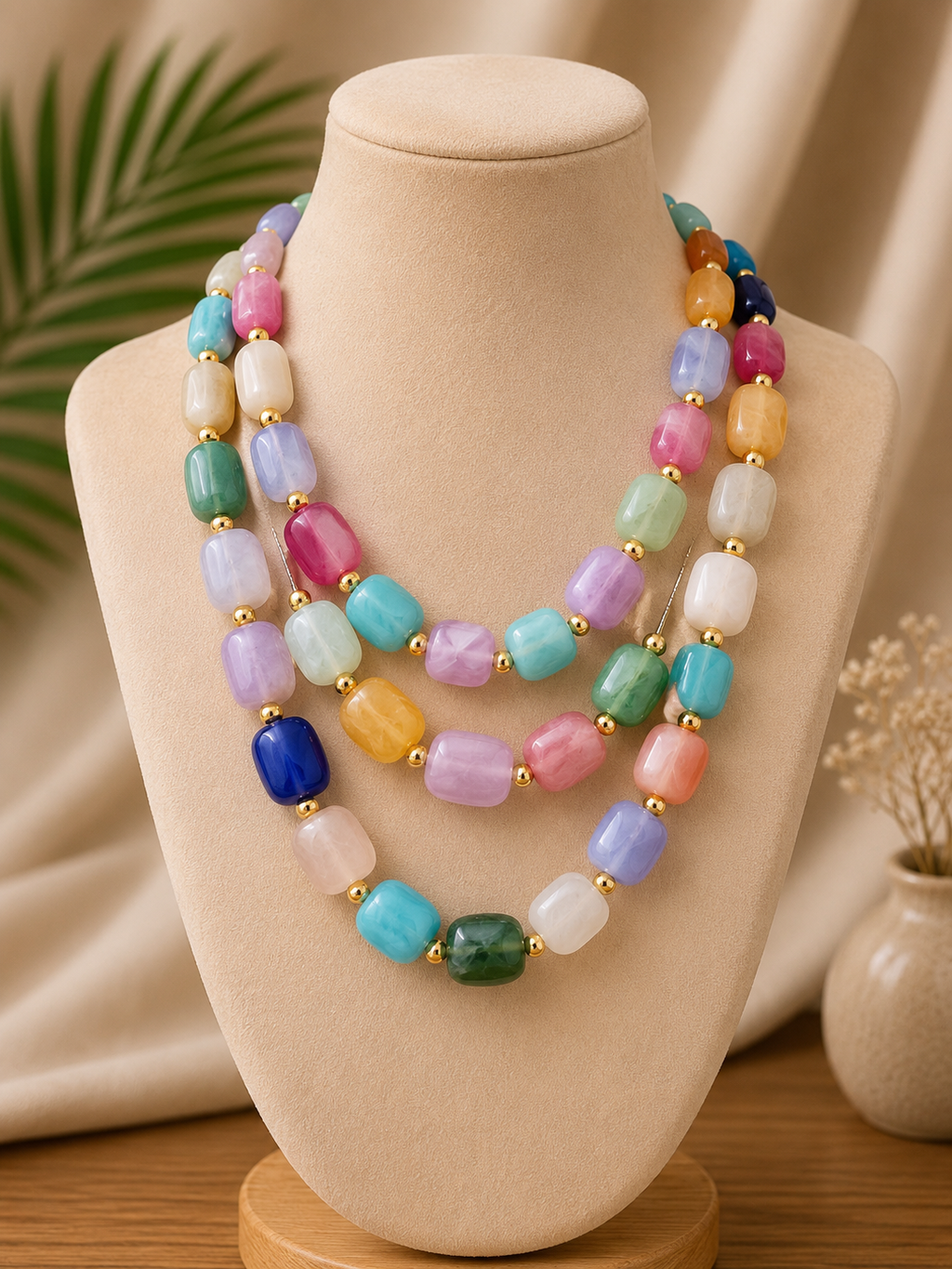 Multicoloured Beads Necklace