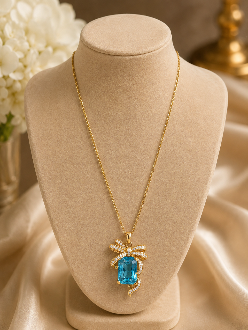 Blue Crystal Necklace
