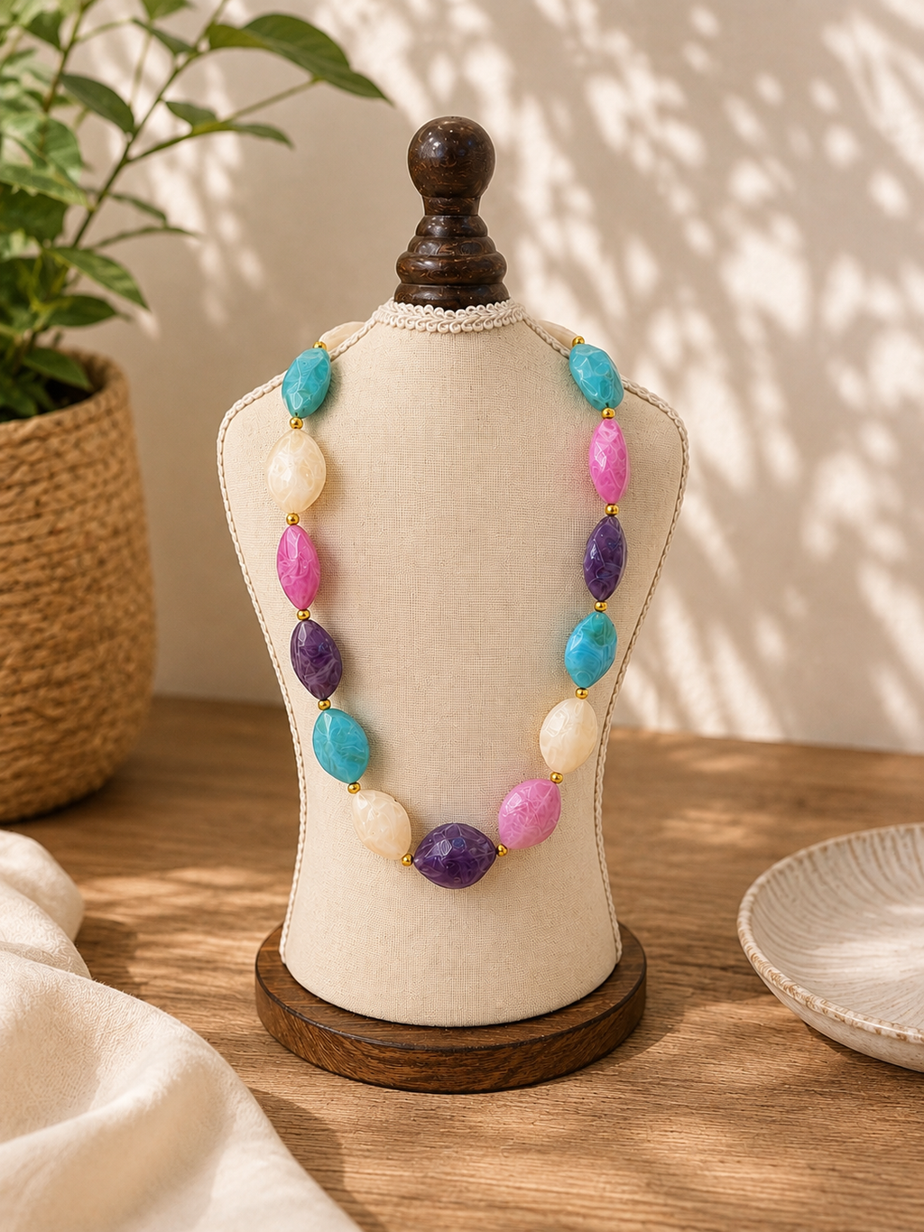 Multicolored Beaded Necklace