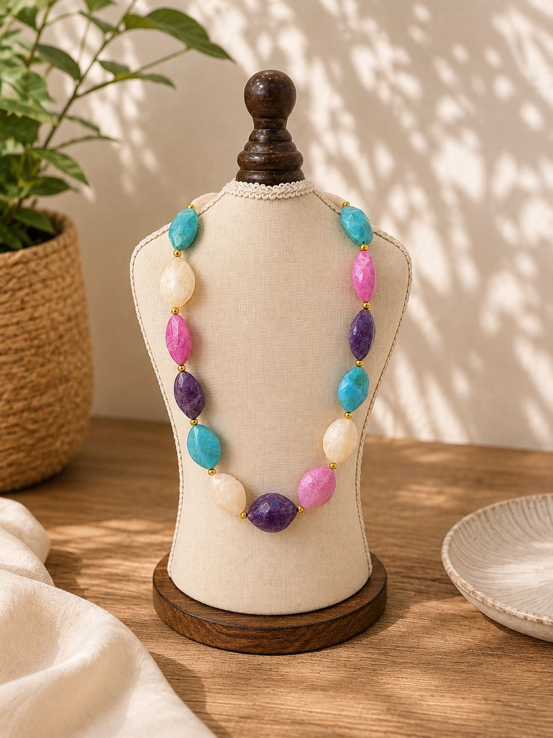Multicolored Beaded Necklace