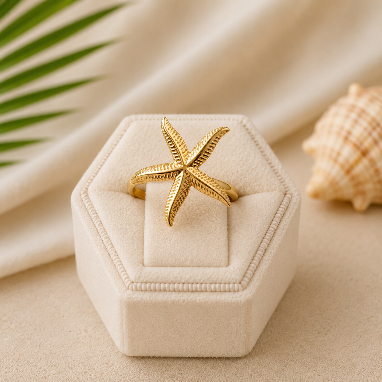 Starfish Copper Ring