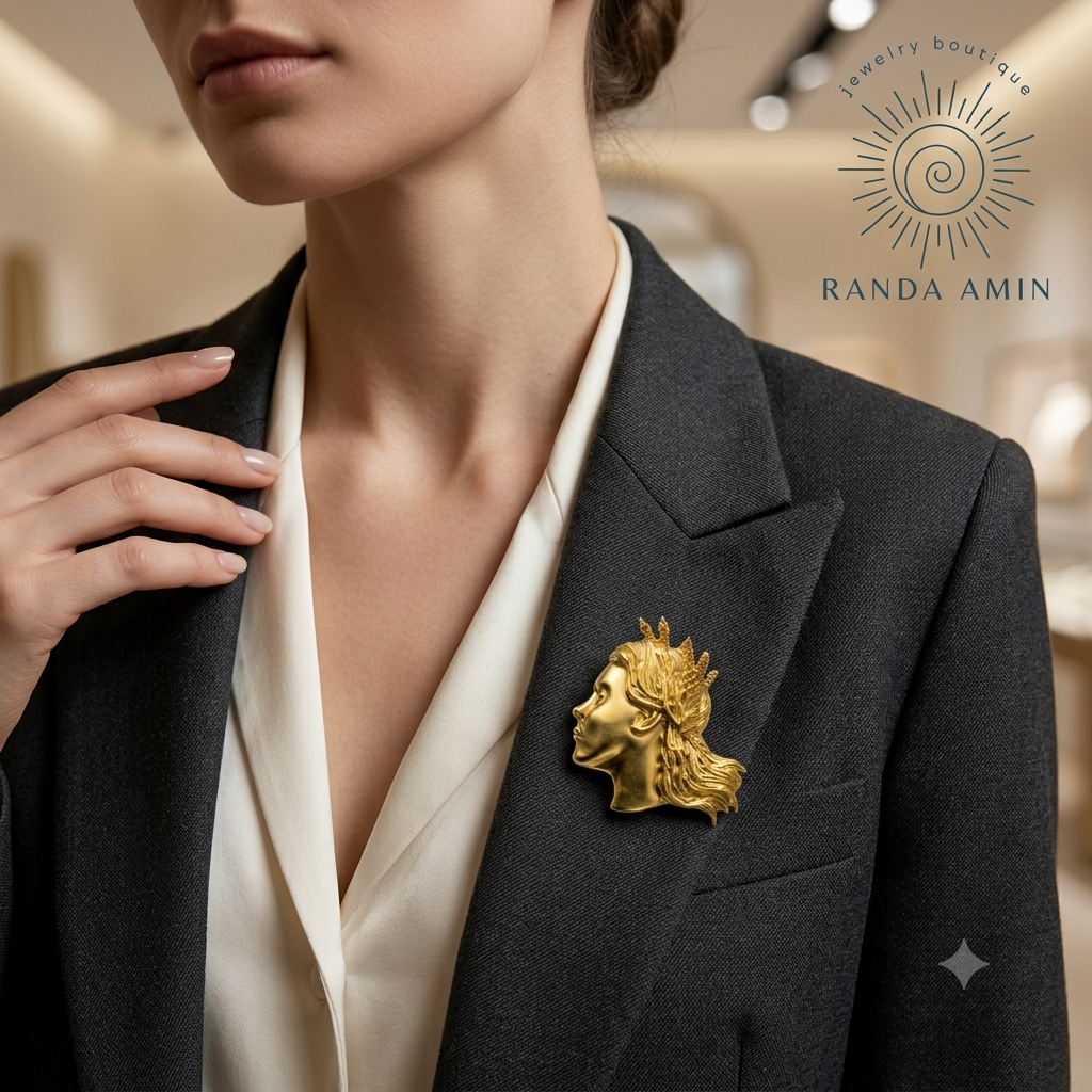 Gold Plated Broche
