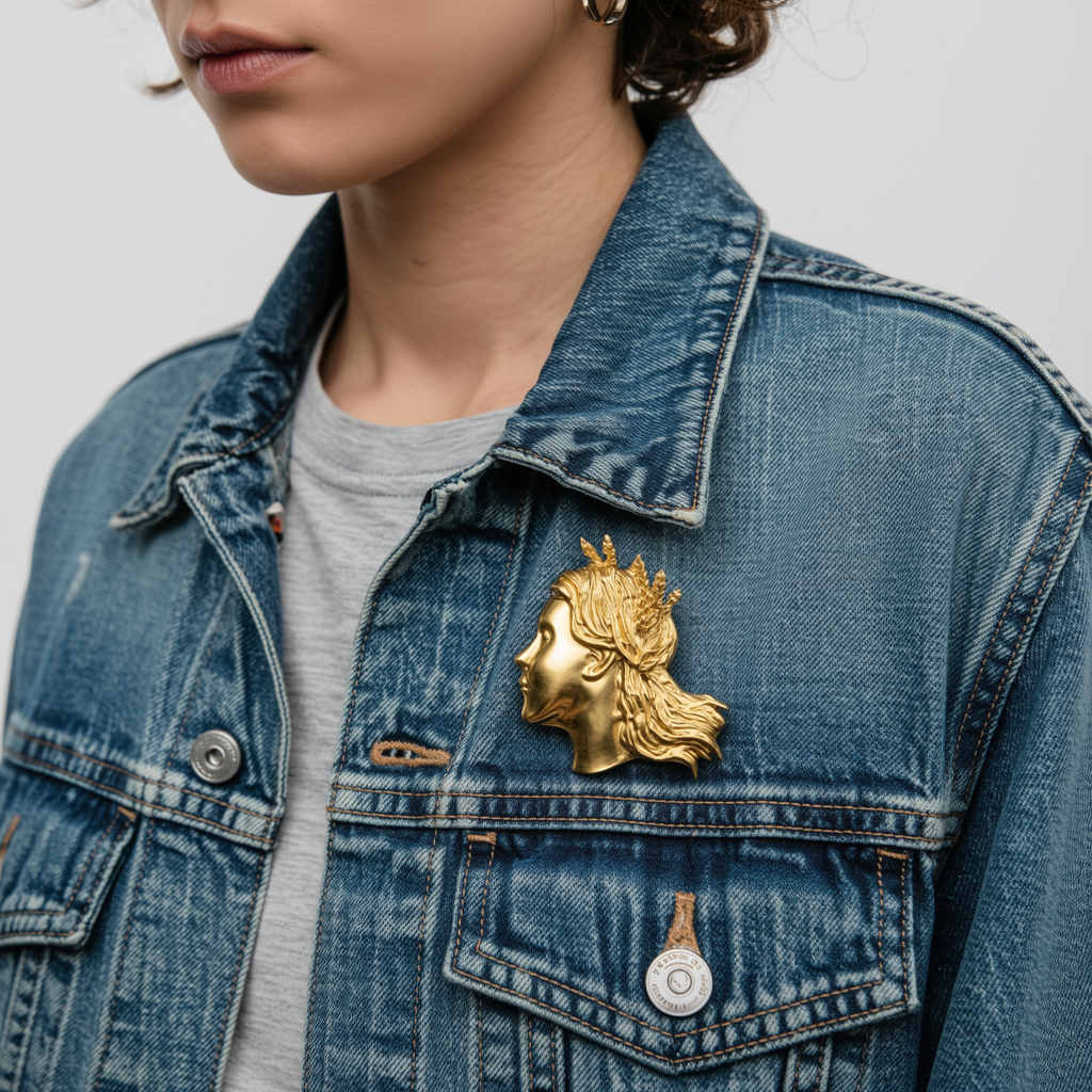 Gold Plated Broche