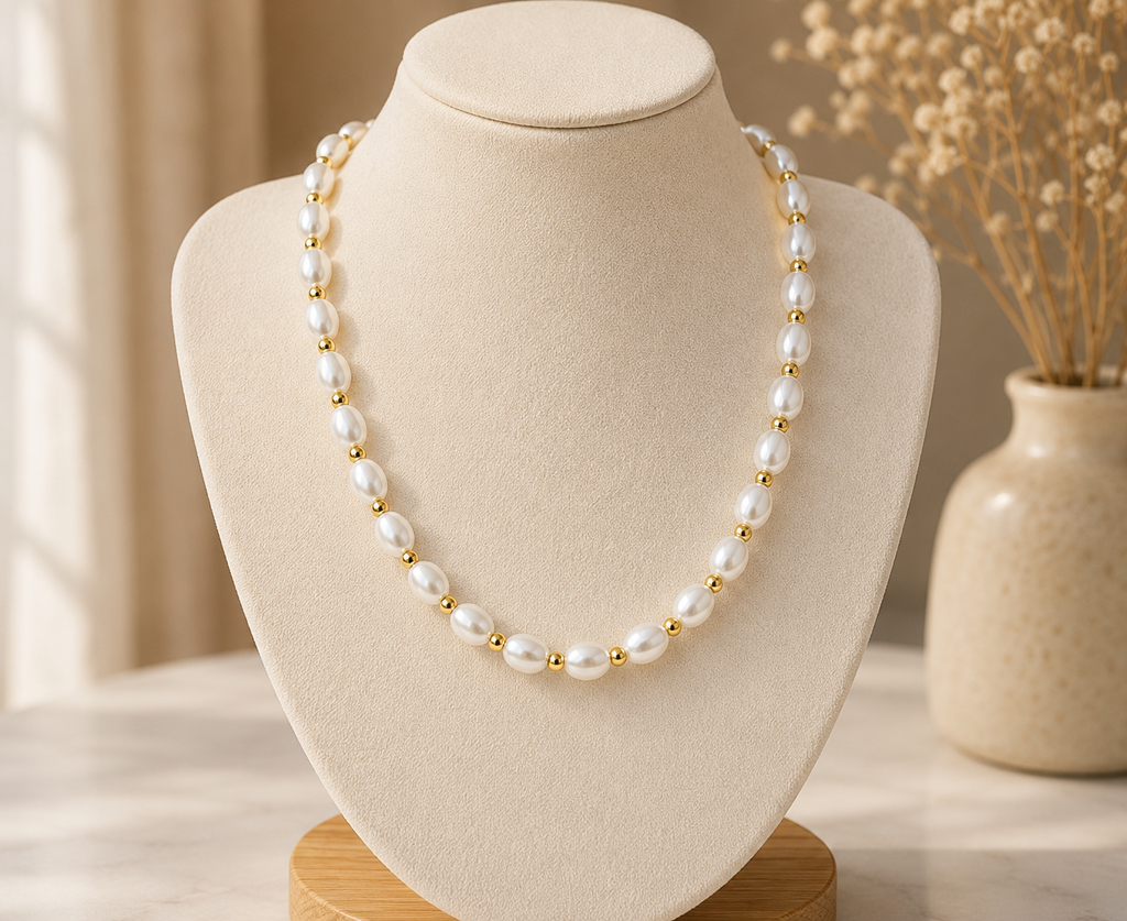 Simple Pearl Necklace