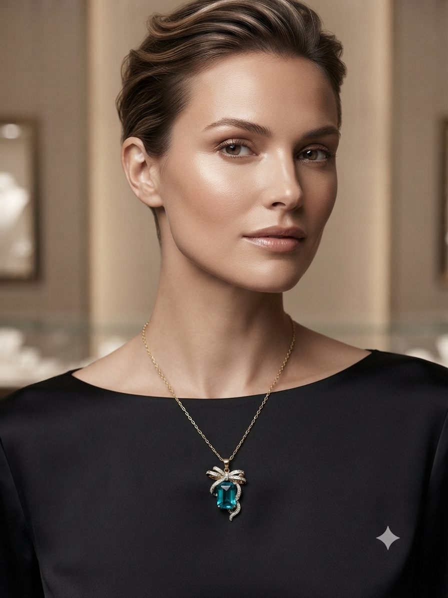 Blue Crystal Necklace