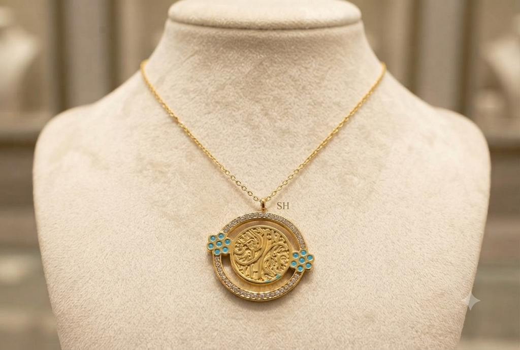 Gold Plated Circle Necklace