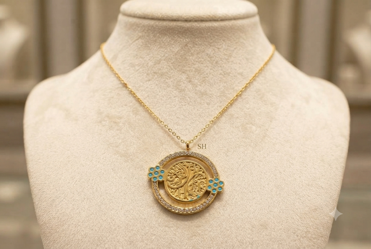 Gold Plated Circle Necklace