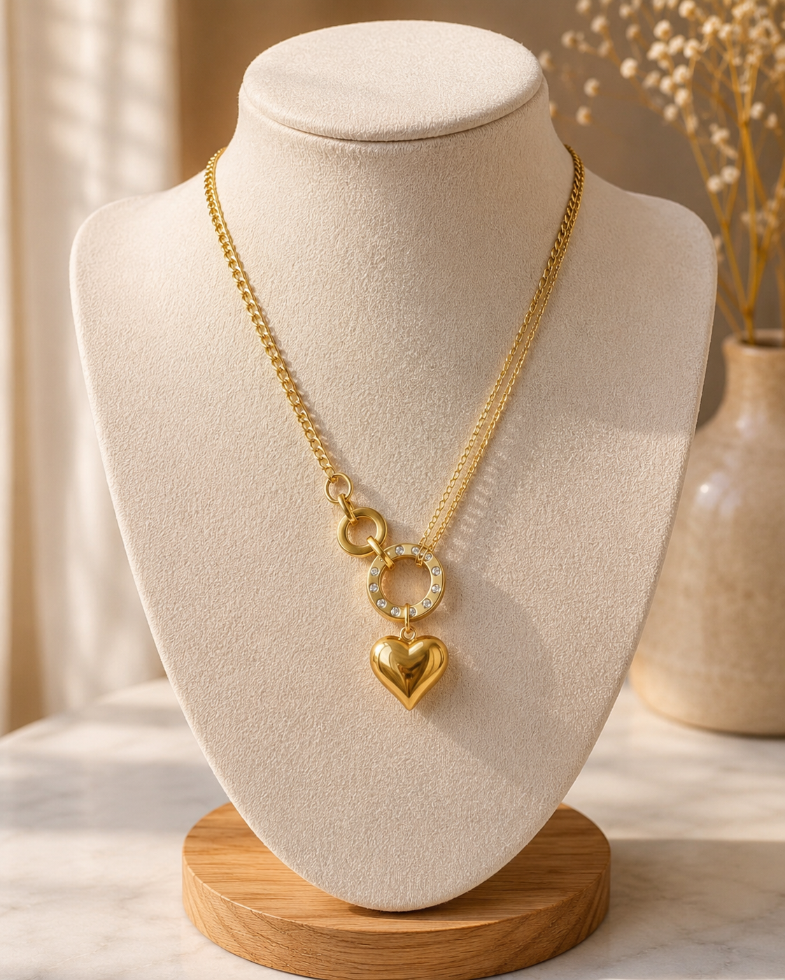 Gold Plated Heart Necklace