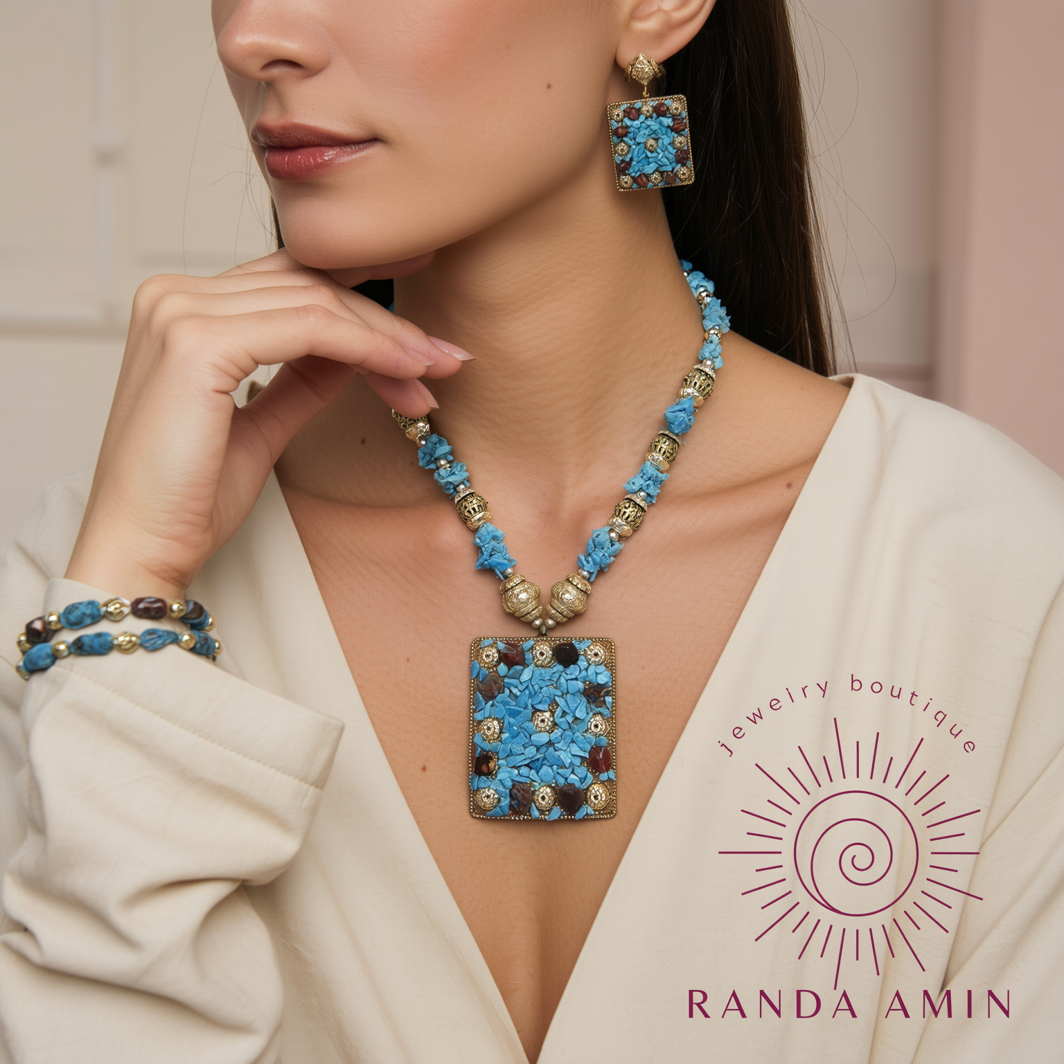 Indian Beaded Necklace