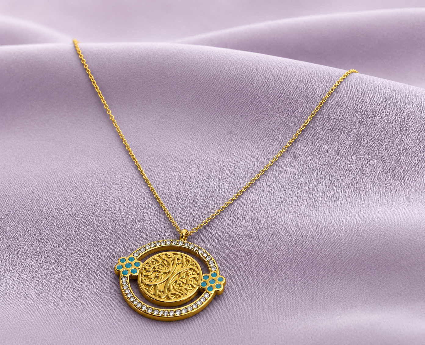 Gold Plated Circle Necklace