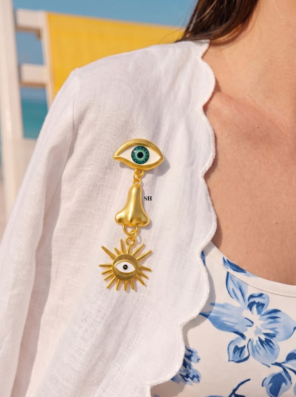 Gold Plated Broche