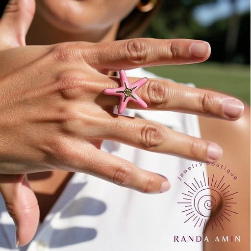 Pink Starfish Ring