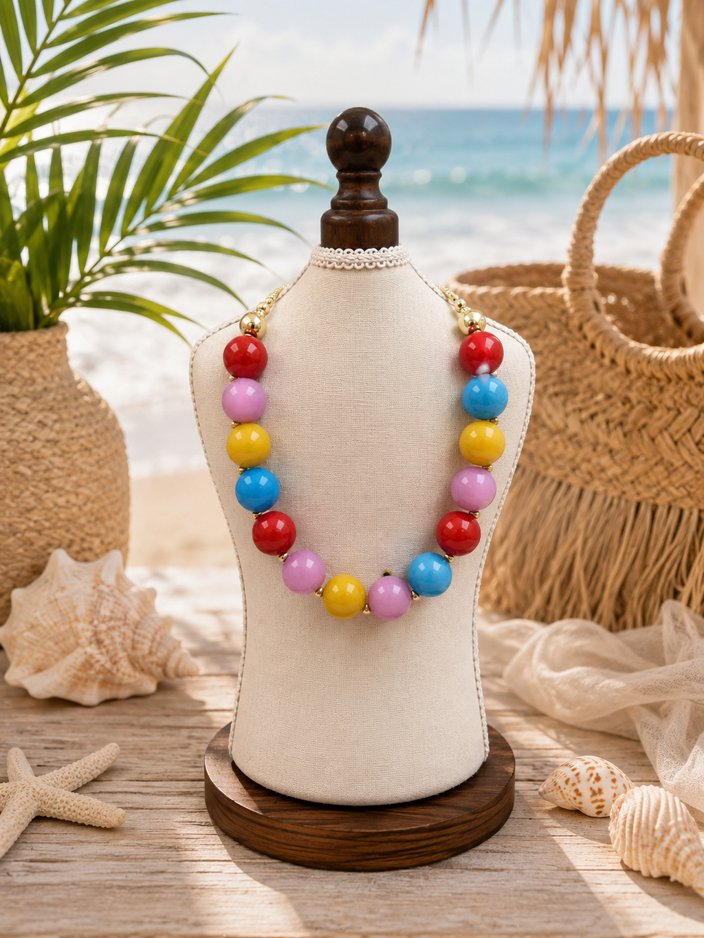 Multicolored Beaded Necklace