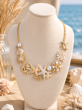 White Starfish Summer Necklace