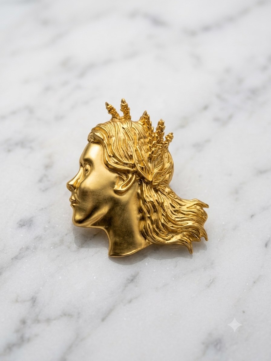 Gold Plated Broche