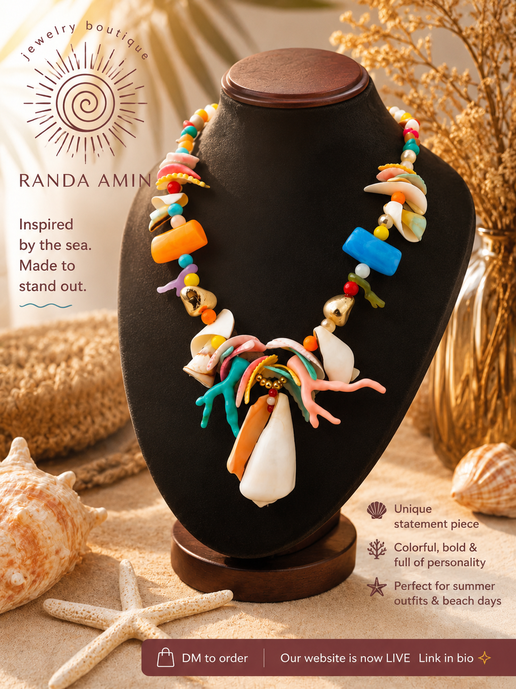 Colorful Seashells Necklace