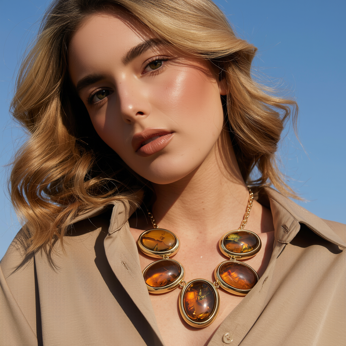 Copper & Stones Necklace