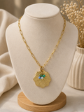 Gold Plated Necklace with Beads