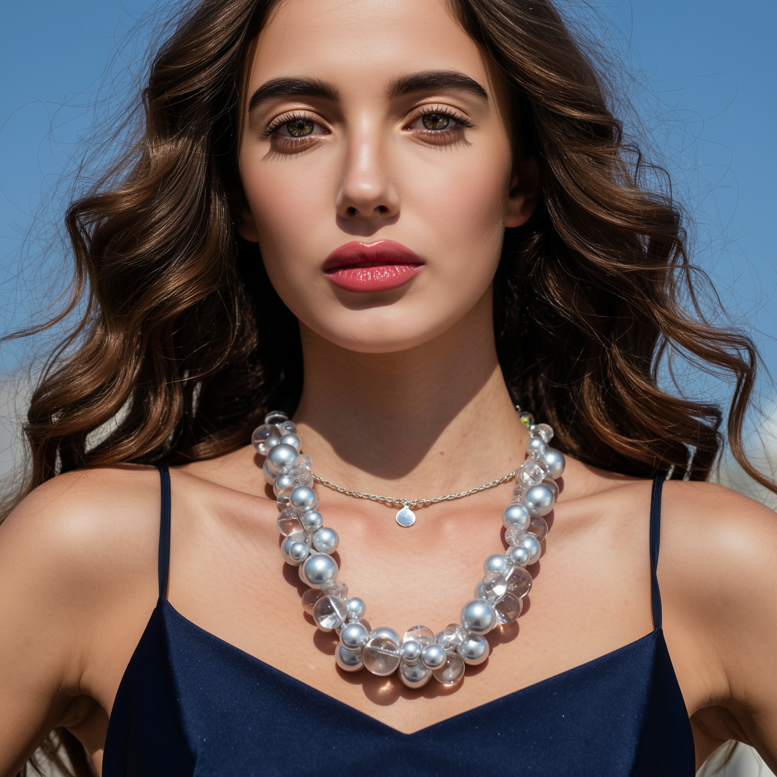Silver Pearls Necklace (Oringinal Marks & Spencer)