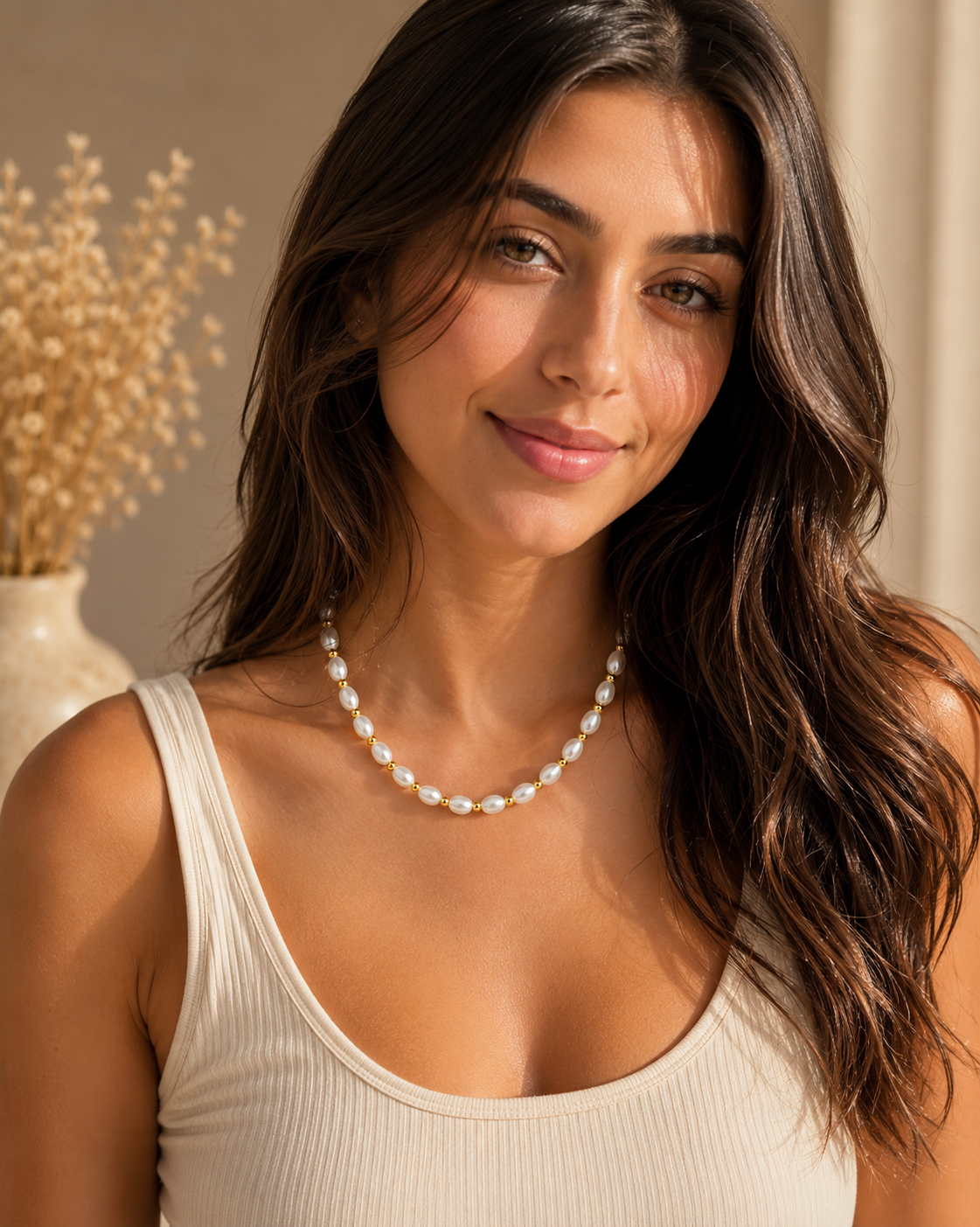 Simple Pearl Necklace