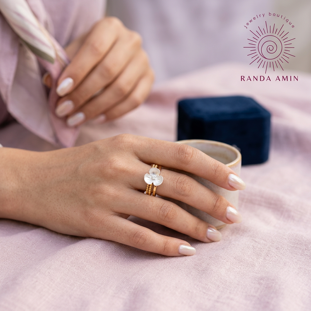 Gold Plated Flower Ring