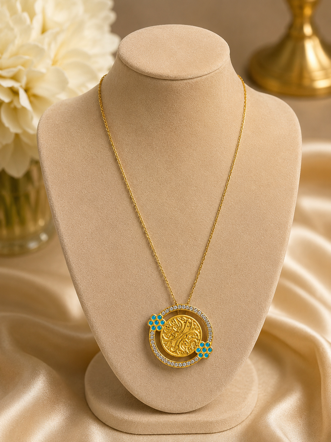 Gold Plated Circle Necklace